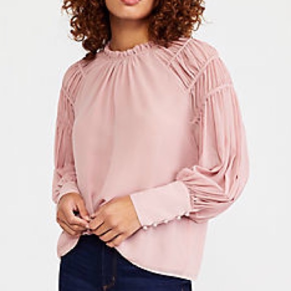 Ann Taylor Tops - NWT romantic chiffon smocked blouse by Ann Taylor